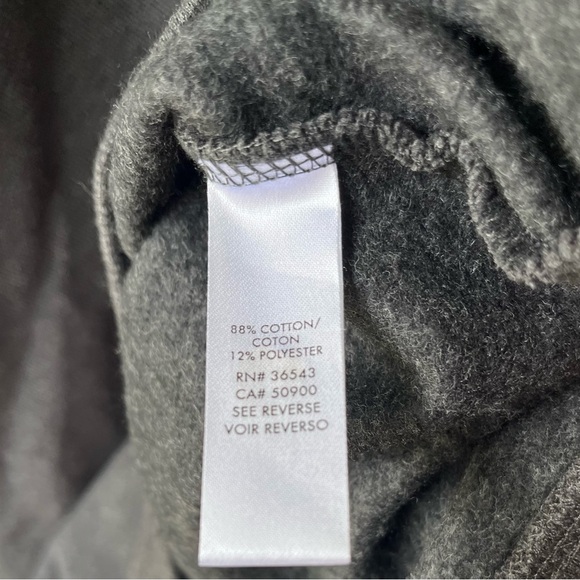 Calvin Klein Men's Charcoal 1/4 Zip-Up Sweater Large - Picture 6 of 6